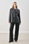 Norris Wool Blazer Jacket Gray Check - 6