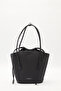 Canvas Bucket Bag Dark Blue - 4