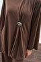 Knot Design Pants Suit Brown - 4