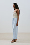 Linen Tie Trousers Blue - 5