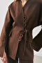 Aroa Tie-Up Jacket Brown Brown - 6