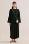 Embroidered Comfortable Dress Black - 2