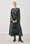 Anvelop Classic Dress with Skirt Anthracite - 2