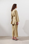 Linen Double Breasted Closure Kimono Coat - 6