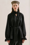 Gi̇peli̇ Linen Balloon Sleeve Blush Black - 7