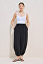 Muslin Balloon Pants Black