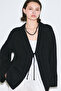 Muslin Wide Sleeve Kimono Black - 2