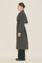 Malia Double Collar Trench Coat Anthracite - 5