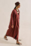 Linen Design Tie-Up Kimono Copper - 4