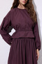 TIE-DETAIL SHORT BLOUSE PLUM - 6