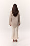 Striped Long Sleeve Oversize T-Shirt Brown - 6