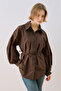 Celia Wide Sleeve Shirt Brown - 5