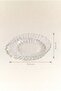 Flame oval plate 15.5x10 cm - 6