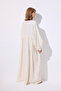 Muslin Buttoned Casual Dress Beige - 8