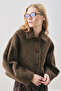 Boucle Short Coat Brown - 4