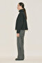 High-Collar Short Shirt Black - 6