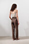 Linen Barrel Pants Dusty Brown - 6