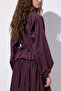 TIE-DETAIL SHORT BLOUSE PLUM - 4