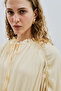 Long Tight Chiffon Dress Soft Yellow - 5