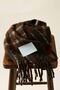 Plaid Patterned Scarf Gray