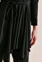 Asymmetric Skirted Turkish Swimsuit Set Black - 7