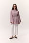 Oversize Tshirt Lila with Binding Details - 5