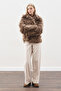 Mara Fur Coat Brown - 2