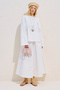Ruched Comfortable Blouse Ecru - 2