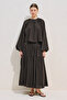 Kolu Lace Volume Shirt Brown - 2