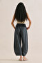 Linen Mixed Shalwar Pants Indigo - 6