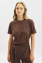 Basic Short Sleeve T-Shirt Brown