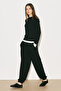Easy Kontrast Long Sleeve Blouse Black - 2