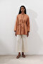 Linen Pencil Tunic Orange - 2