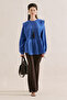 Firfir Detailed Draped Tunic Blue - 2