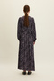 Patterned Viscose Dress Dark Vintage - 8