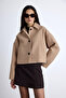 Dori̇ Short Bowling Coat Camel