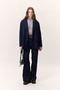 Denim Classic Blazer Jacket Deep Blue - 4
