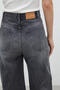 Anthracite Wide Leg Denim Trousers - 7