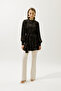 Jacquard Satin Shirt Brown - 5