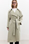 OVERSIZE WIDE COLLAR TRENCHCOT GREEN - 2