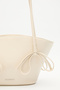 SANDY Beige Bow Bag - 4