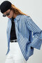 Striped Cotton Shirt Blue Stripe - 4