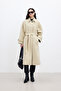 Andy Oversize Checked Coat Beige - 4
