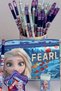 Licensed Frozen Pencil Bag, 2 Pieces of Pencil with Eraser, Star Pencil Sharpener and Eraser Stationery School Set - 2