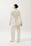 Satin Belted Evening Jacket Vanilla - 7