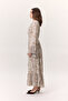 Patterned Crushli Folding Dress Sophia Somon - 6