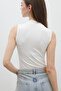 COTTON ZERO SLEEVE BODY ECRU - 4