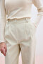Cornered Velvet Stright Fit Pants Vanilla - 5