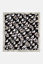 Patterned Satin Neck Scarf Milano - Brown - 3