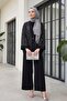 Sequin file cardigan 3-piece sendy set - black - 3